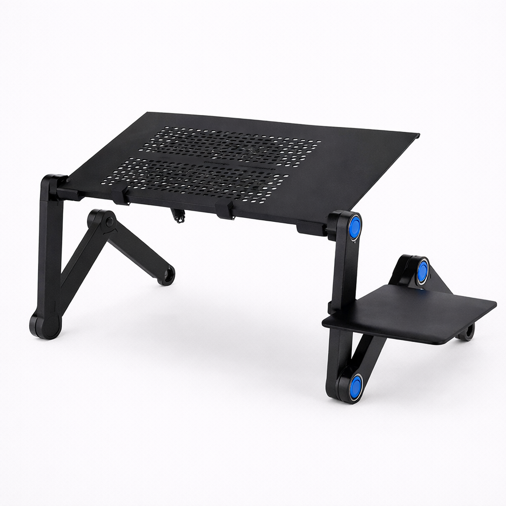 flexidesk laptop table with side mouse platform